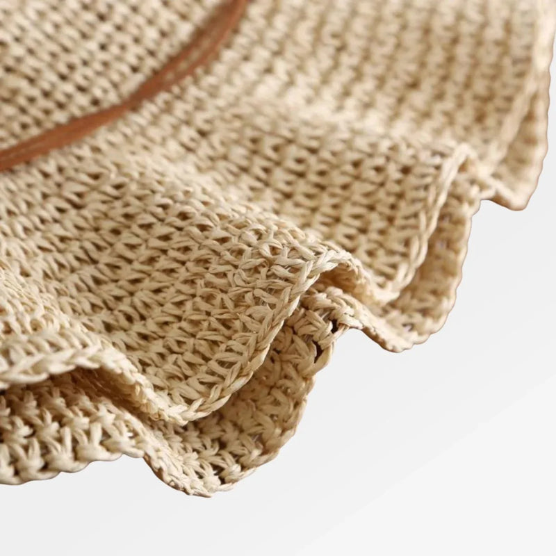 Packable Staw Bucket Hat