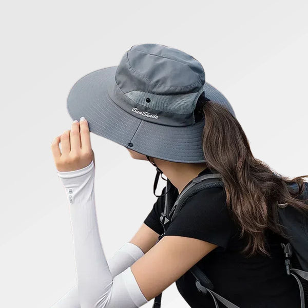 Ponytail Hole Women's Bucket Hat