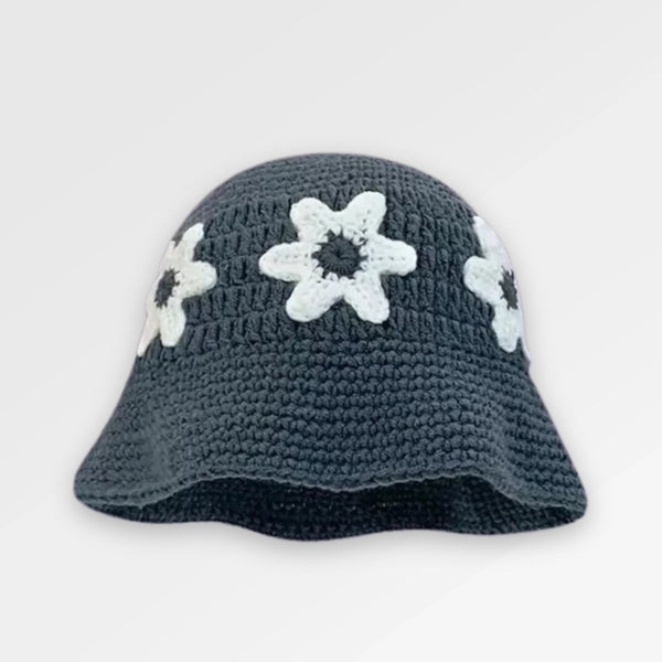 Bucket Hat Crochet Floral