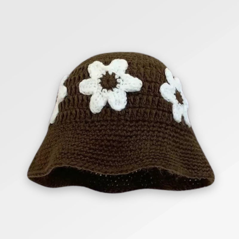 Bucket Hat Crochet Floral