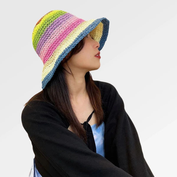 Striped Bucket Hat Crochet
