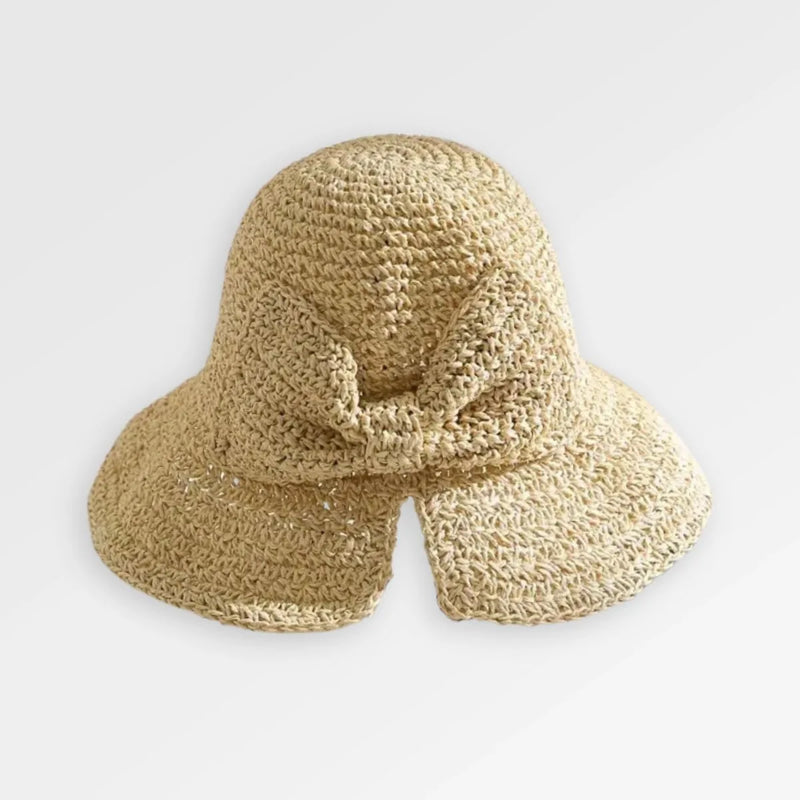 Straw Bucket Hat for Womens