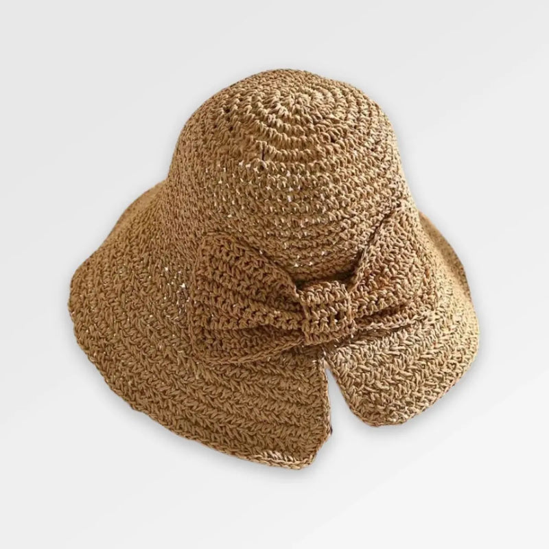 Straw Bucket Hat for Womens