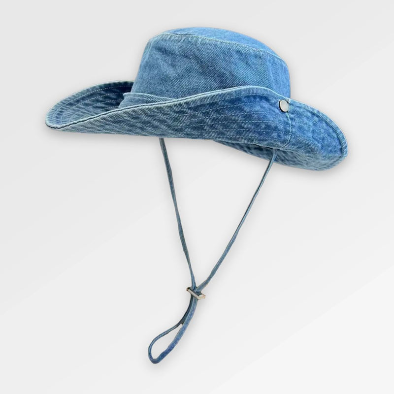 Washed Denim Bucket Hat