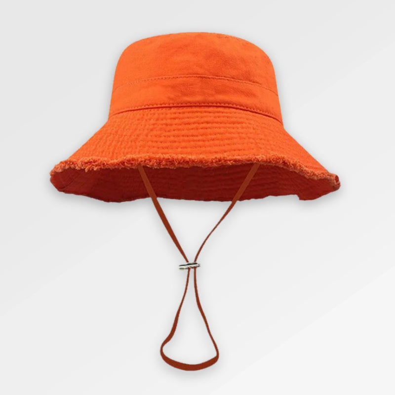Frayed Denim Bucket Hat