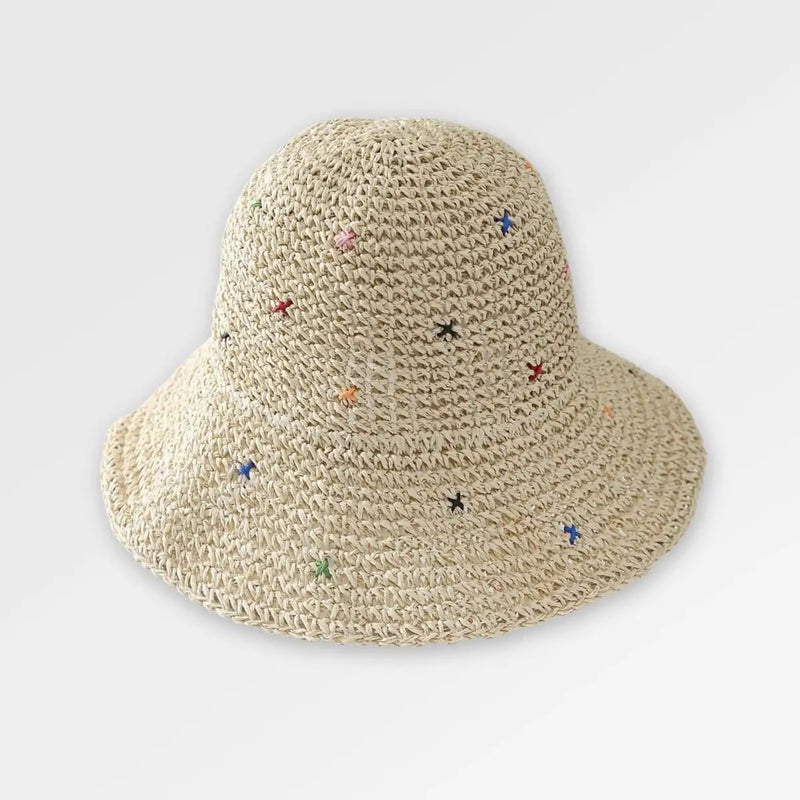 Floppy Straw Bucket Hat