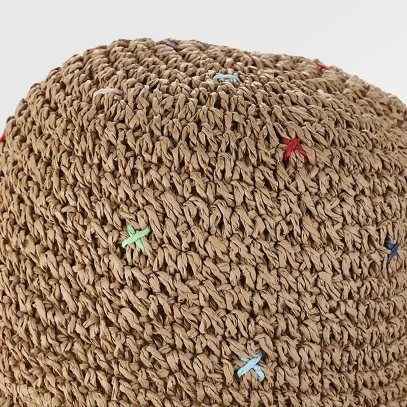 Floppy Straw Bucket Hat