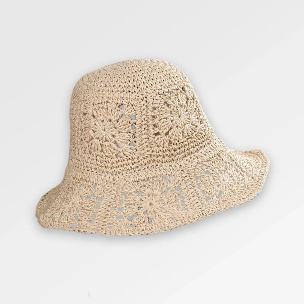 Crochet Rafia Bucket Hat
