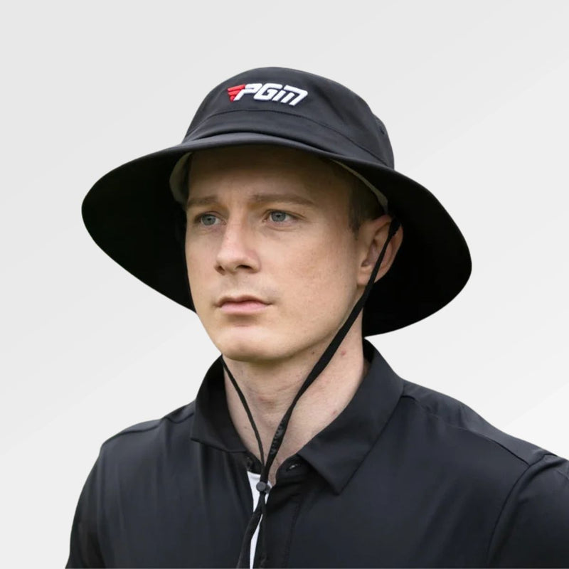 Black Bucket Hat Golf