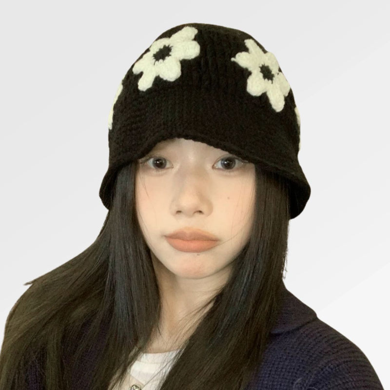 Crochet Bucket Hat Black
