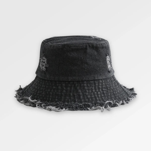 Black_Denim_Bucket_Hat destroy