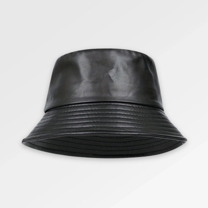 Lever_Bucket_Hat_Men front view black
