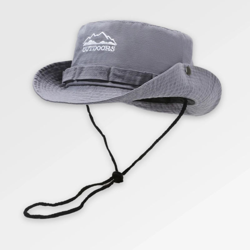 Men_s_Grey_Bucket_Hat side view