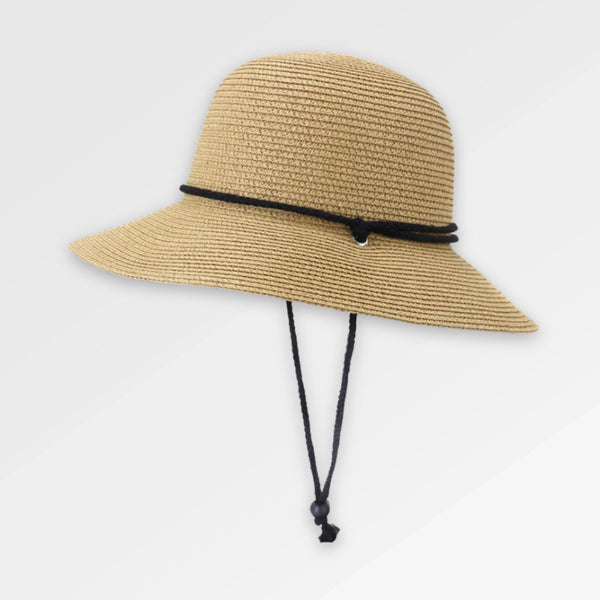 Men's Straw Bucket Hat side view sting