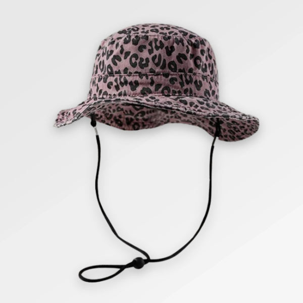 Pink_Leopard_Bucket_Hat front view