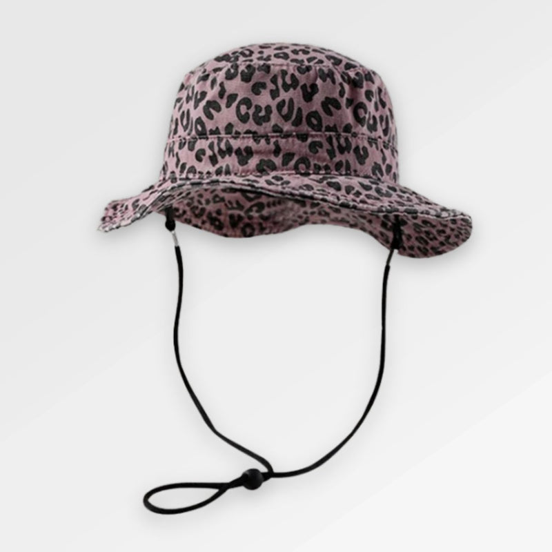 Pink_Leopard_Bucket_Hat front view
