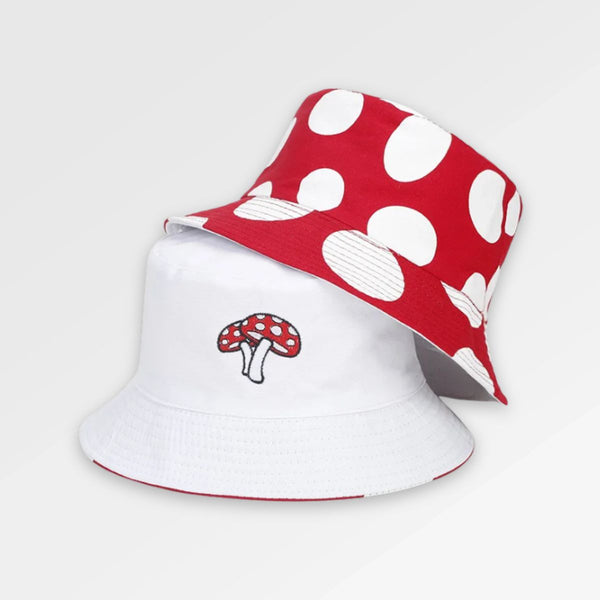 Red_Mushroom_Bucket_Hat front view