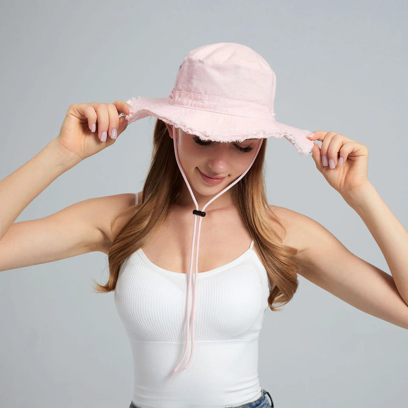 Plain Pink Bucket Hat