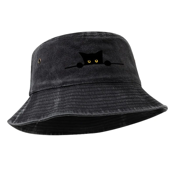 Plain Black Bucket Hat