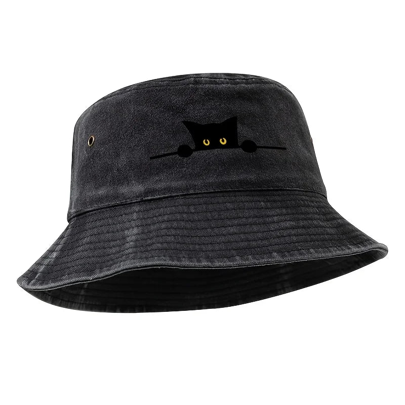 Plain Black Bucket Hat