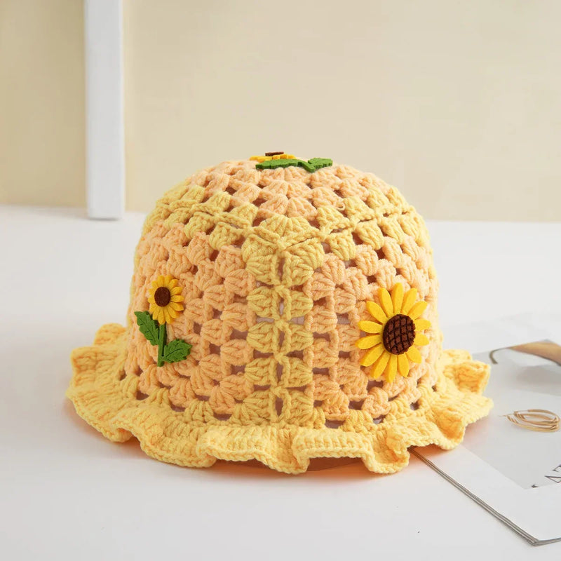 Crochet Sunflower Bucket Hat