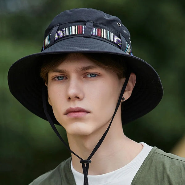 Men's Black Bucket Hat