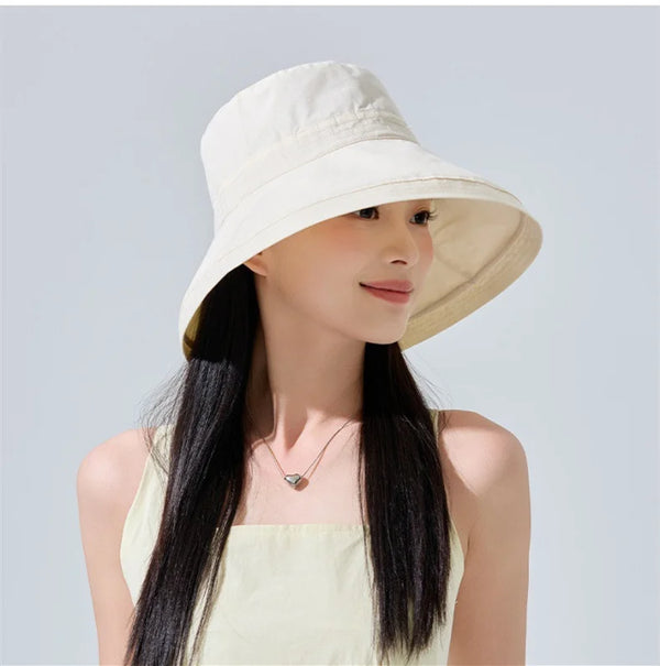Women's White Bucket Hat
