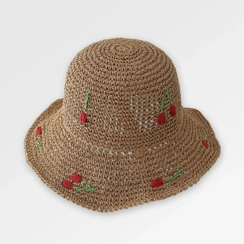 Straw Bucket Hat Beach