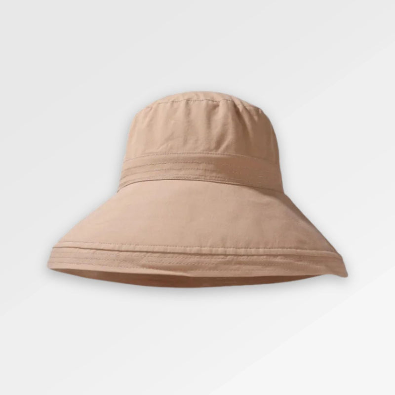 Women_s_Beige_Bucket_Hat frpnt view